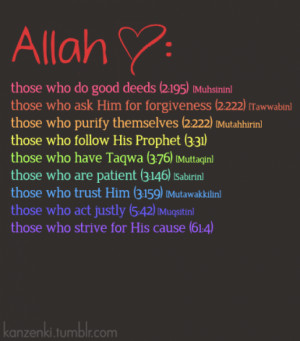 Asked... Allah