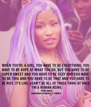 nicki minaj roman reloaded song quotes soft-spoken (Harajuku Barbie ...