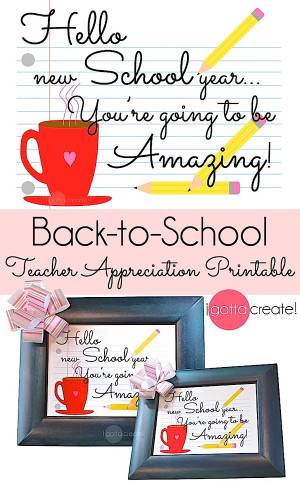 ... Gotta Create shared another fantastic Back to School Printable