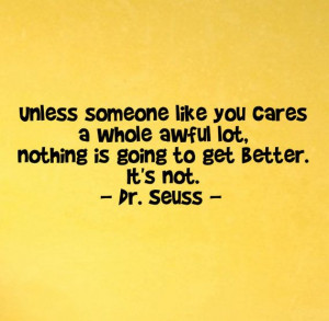 Someone Like You Cares A Whole Awful Lot....Wall Art Vinyl Decal Quote ...