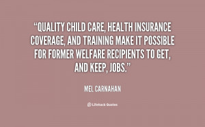 Quality child care, health insurance coverage, and training make it ...