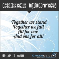 Teamwork Quotes For Cheerleading Cheer stuff, cheer quotes,