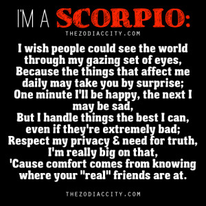 Scorpio for life I'm A Scorpio