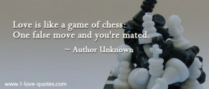 chess and #love simile