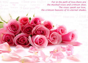 love like roses love quote for her