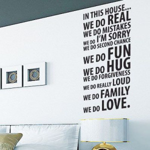 Family Love Hope Wall Quotes Wall Art / Wall Stickers / Wall Decals ...