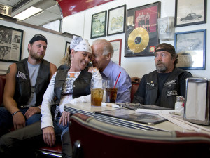 These Photos Of Joe Biden Getting Intimate With A Lady Biker Are ...