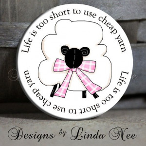 ... pink bow sheep on white quote sassy witty quotes 1 5 pinback button