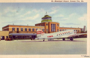 TWA Airlines at Municipal Airport, Kansas City, MO, 1941 -- I loved ...