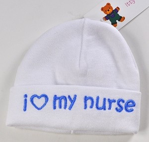 ... Baby Blue I love My Nurse Hat - fits 2-5 lbs From The Preemie Store