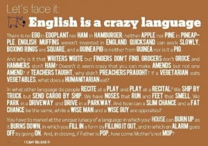 Humor – English is a crazy language