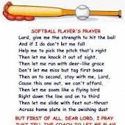 Softball Players Prayer