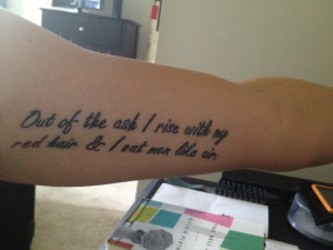 eat men like air. Contrariwise: Literary Tattoos
