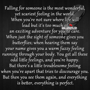 Falling For Someone Falling for someone is most
