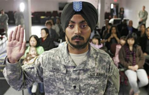 Army gets first Sikh enlisted soldier since 1980s