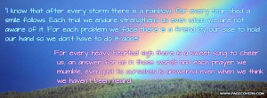 Quotes Rainbow After A Storm Rainbow After The Storm Facebook Cover