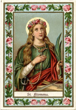 Universal Living Rosary Association of Saint Philomena Holy Card 021 ...