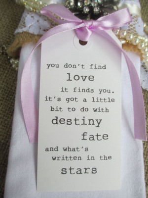 10 Love Quote Wedding Wish Tree Gift Tags White