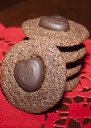 Dove Dark Chocolate Cookies- sub for GF flour and get a crispy ...