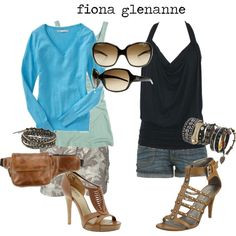 inspired by Fiona Glenanne,- I would love to borrow her wardrobe :) i ...