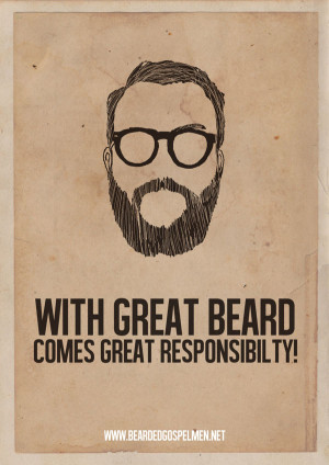 Beard Man is a Real Man | Quotes Posters