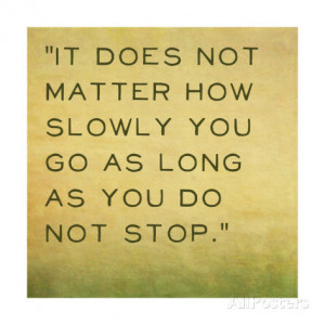 Inspirational Quote by Confucius on Earthy Background Art Print