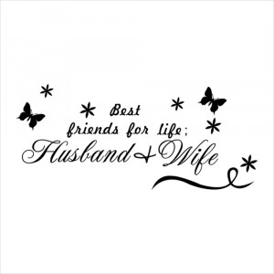 New Style Letter Life Best Friend Quote Wall Sticker Room Decor Art ...