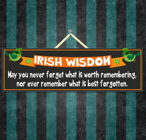 Irish Wisdom fun novelty sign Irish Bar decor by FunSignFactory, $13 ...