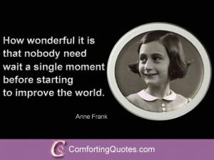 Inspirational Quote from Anne Frank