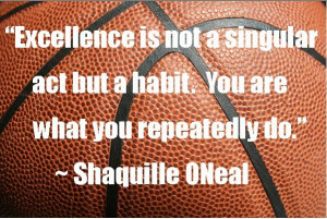Excellence is not a singular....