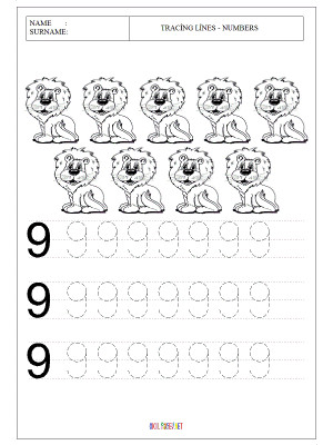 Tracing Lines Worksheets for Preschoolers