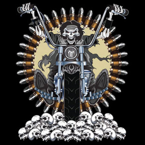 Death Ghost Rider Skeleton Biker – T-Shirt