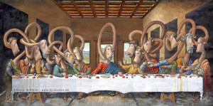... letzte Abendmahl - nach Leonardo da Vinci - Bild von Martin Mißfeldt