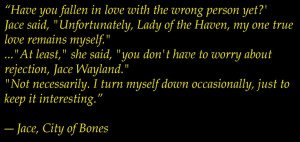 ... The City of Bones By Cassandra Clare. Another reason why I love Jace