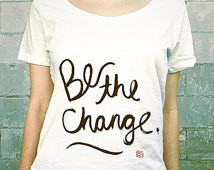 ... Scoop Neck, White, Red, Black, Quotes, Caligraphy, Asian Brush, Ghandi