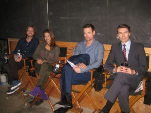 Behind the scenes - Aaron-Stanford-Lyndsy-Fonseca-Shane-West-and ...