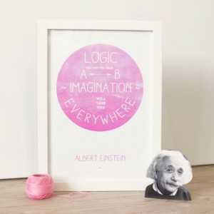 Famous Scientist Inspirational Quote Print - Einstein, Darwin, Galileo ...