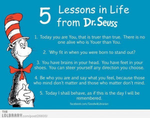 Wise words from dr Seuss