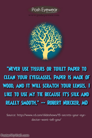 An eye care quote from Robert Noeker.