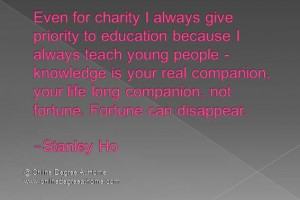 ... Stanley Ho #Funnyeducationquotes #Inspirationaleducationalquotes www