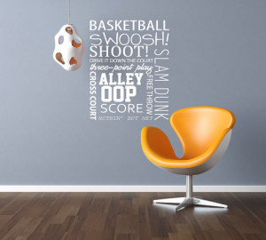 Vinyl Wall Decal - Basketball quote - Vinyl Wall Art Quote - sport ...