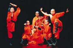 The Monks Practice Martial Arts
