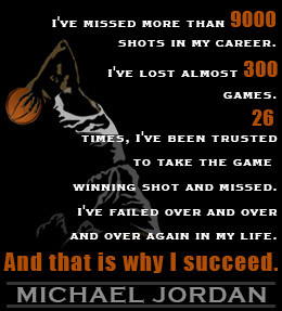 Motivational sports quote by Michael Jordan