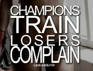 Champs train losers complain