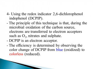 Using the redox indicator 2,6-dichlorophenol indophenol (DCPIP ...
