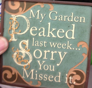 Cute garden sign at Ace Hardware