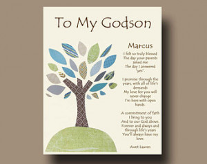 Godson gift - Gift for Godson - Per sonalized gift for Godson - Gift ...