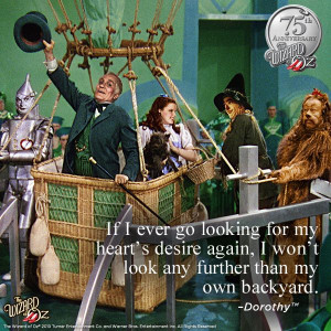 ... won't look any further than my own backyard} Dorothy #WizardofOz75
