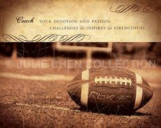 Football Coach Inspirational Art Keepsake 8x10 Fine by lifeverse, $20 ...