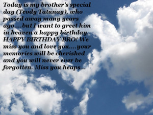 Greetings for my beloved brother